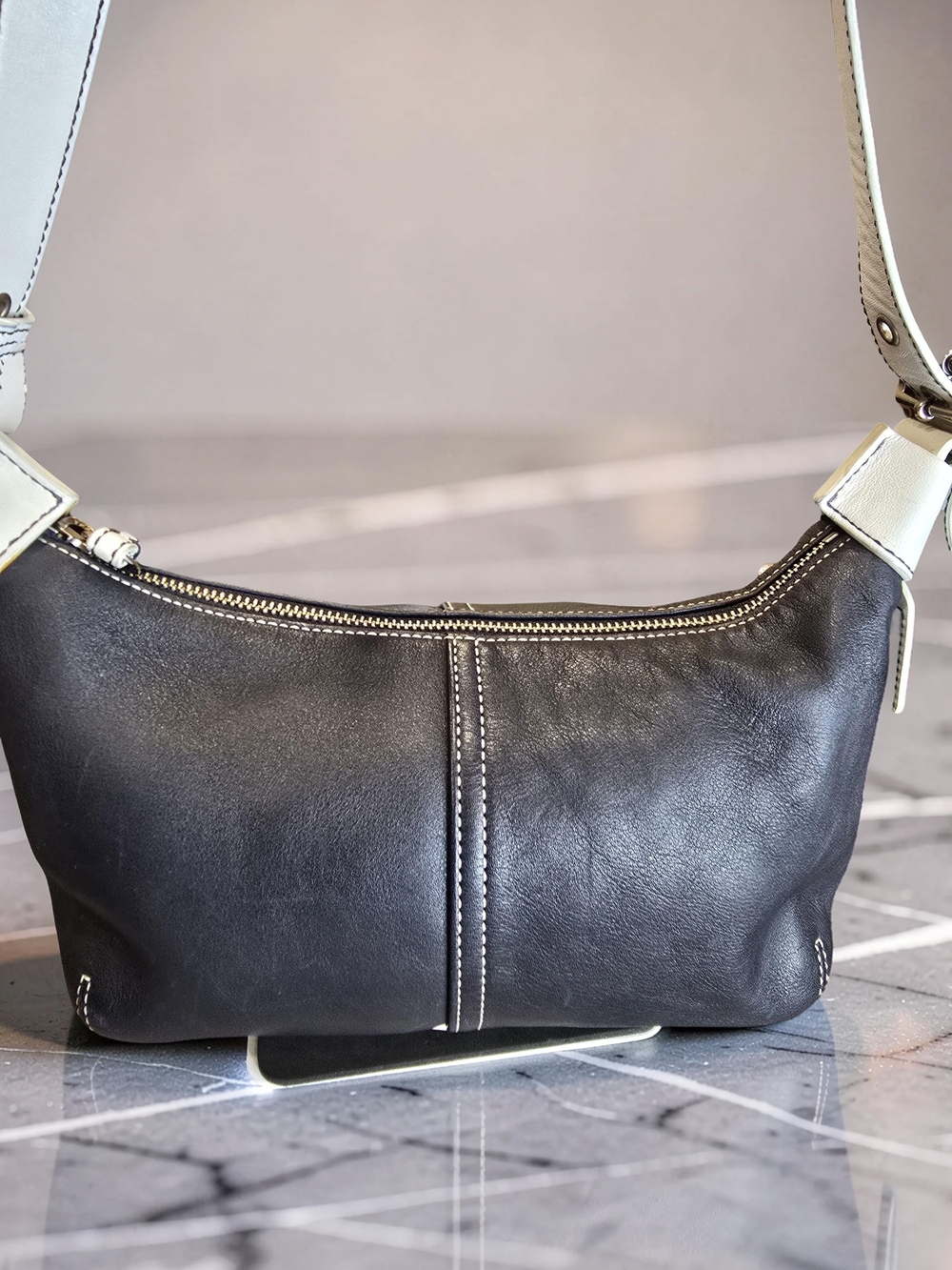 Vintage Y2K Coach Legacy Demi Hobo Bag Leather